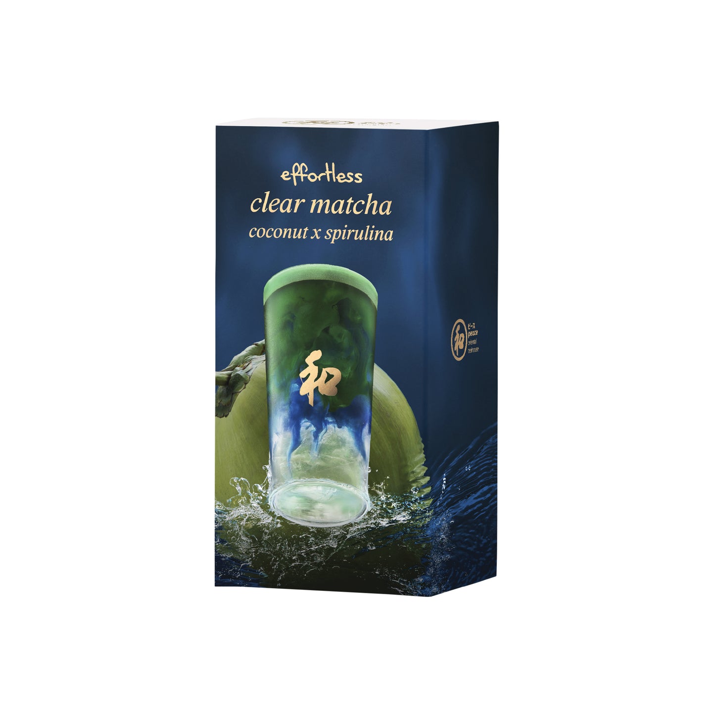 Peace 和 Effortless clear matcha coconut x spirulina