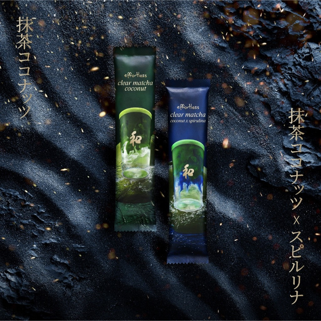 Peace 和 Effortless Clear Matcha Coconut & Spirulina (Box Set)